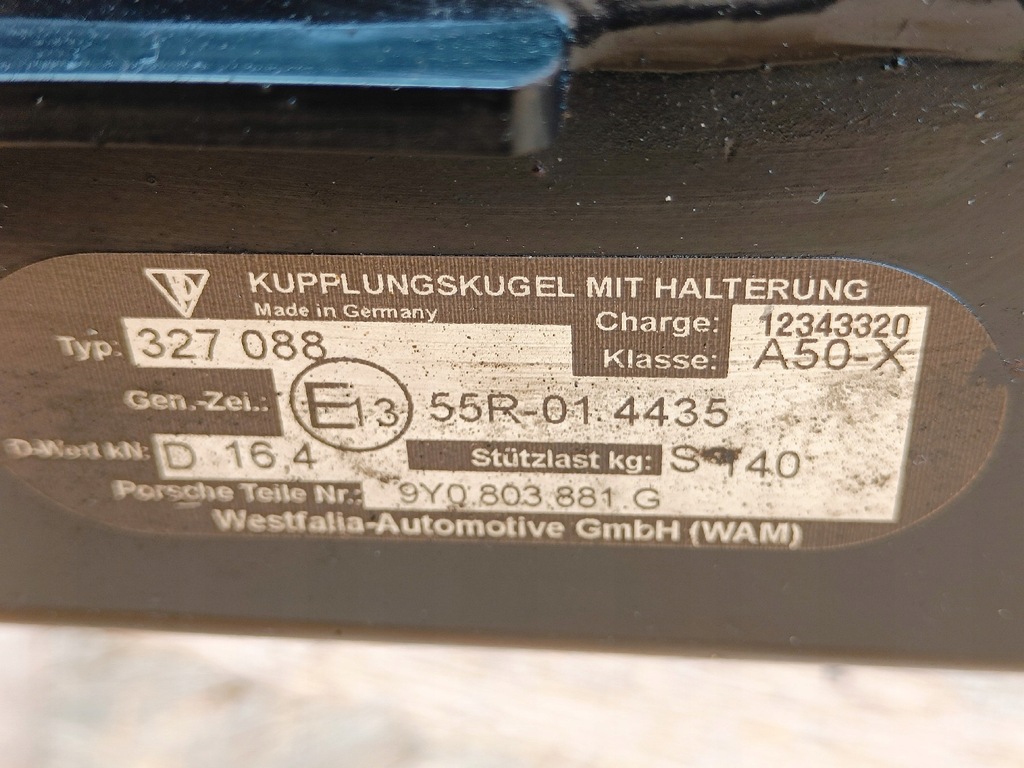 фото №5, Porsche cayenne 2022r 9y оригинальный kompletny hak буксировочный жгут + модуль