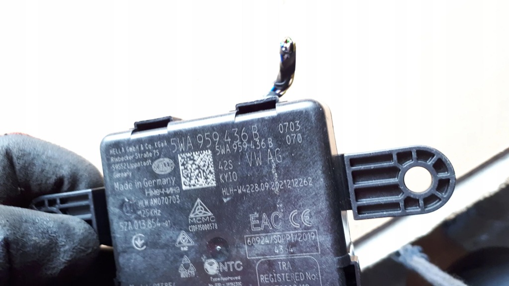 фото №5, A3 8y модуль блок управления keyless vw skoda 5wa959436b