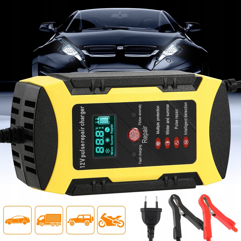 Зарядний пристрій автомобільна зарядний пристрій акумулятор автомобільний Недорого