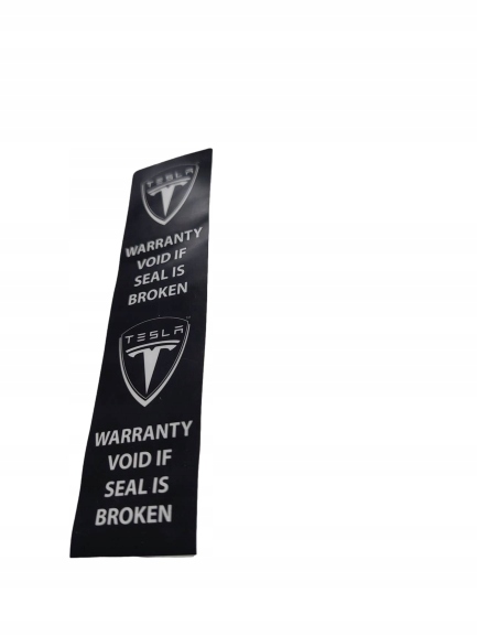 фото №1, Tesla наклейка gwarancyjna