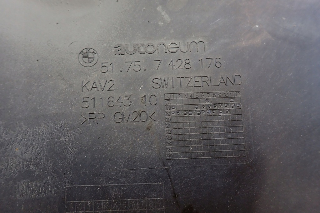 Bmw 3 g20 g21 19- плита защита под двигатель 51757428176 оригинальный номер Недорого