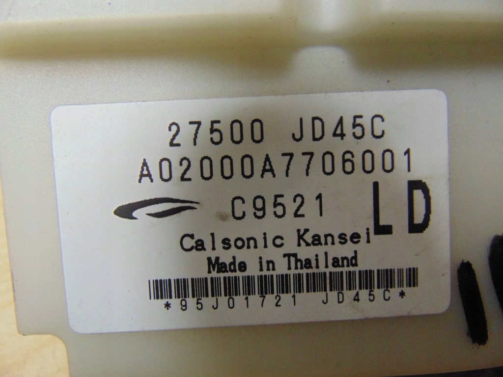 фото №13, Панель керування кондиціонера nissan qashqai j10 27500jd45c