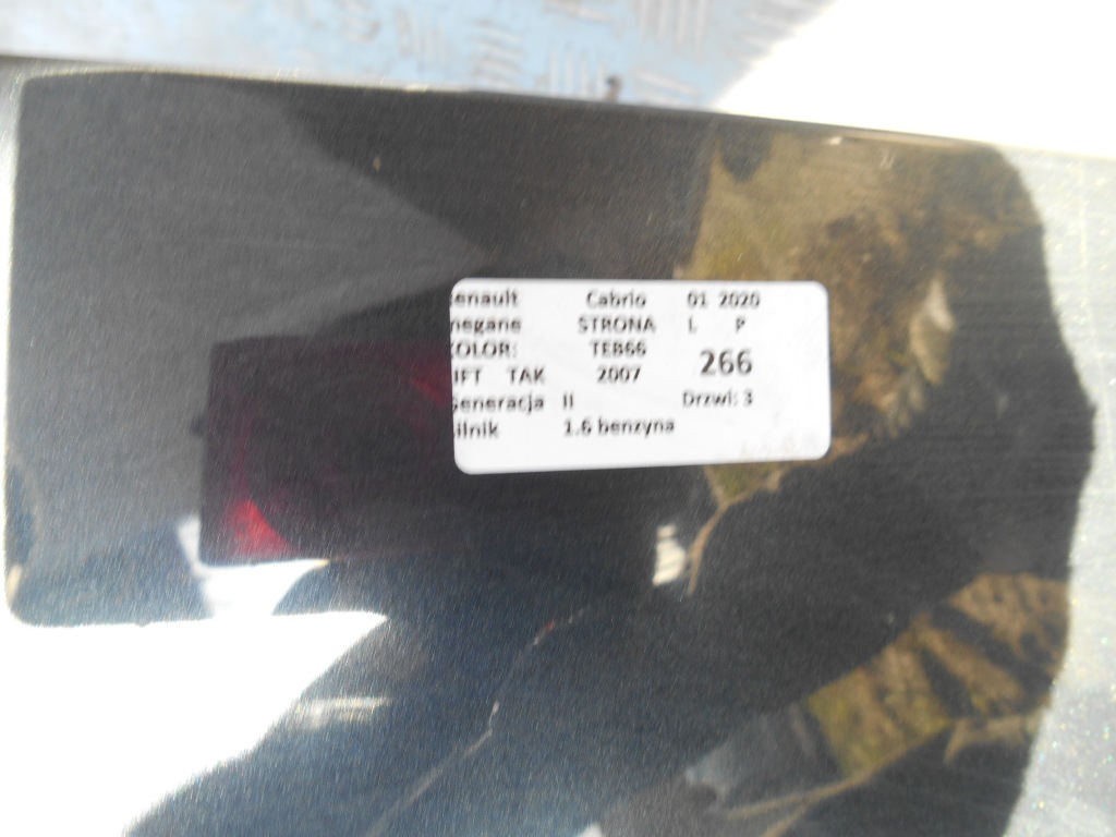 фото №6, Бампер задняя teb66 renault megane ii fl cc