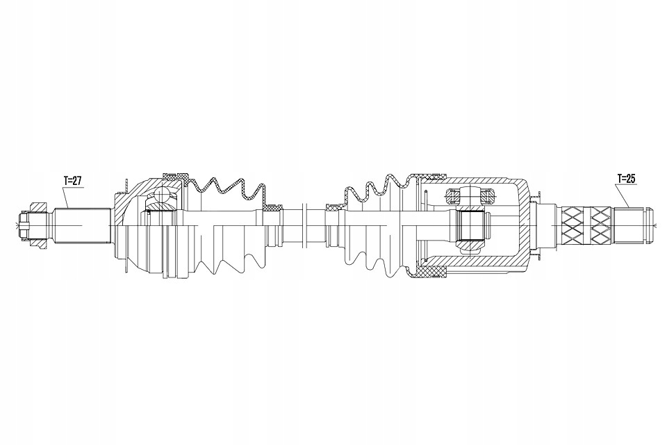 Привідний вал привідна передня лівий/правий subaru forester sh 08- Ціна