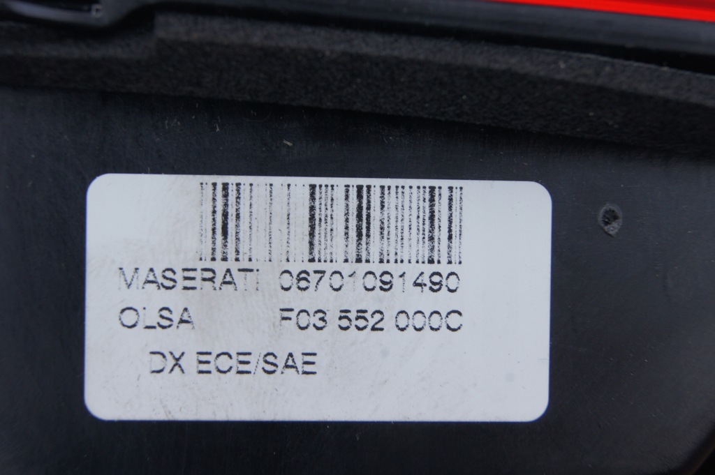 фото №8, Лампа maserati ghibli правая внутренняя led 2013+