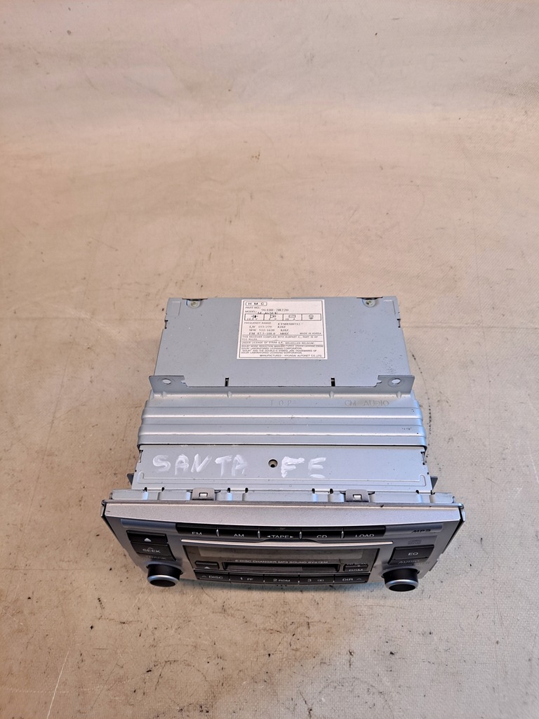 фото №5, Радио cd mp3 заводской hyundai santa fe ii 96100-2b220