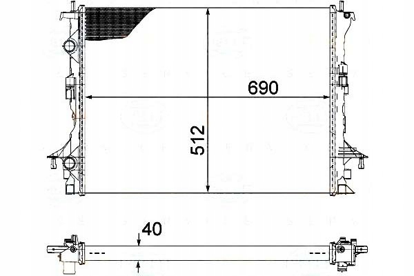 Behr hella радиатор renault espace 2,0dci 06- Цена