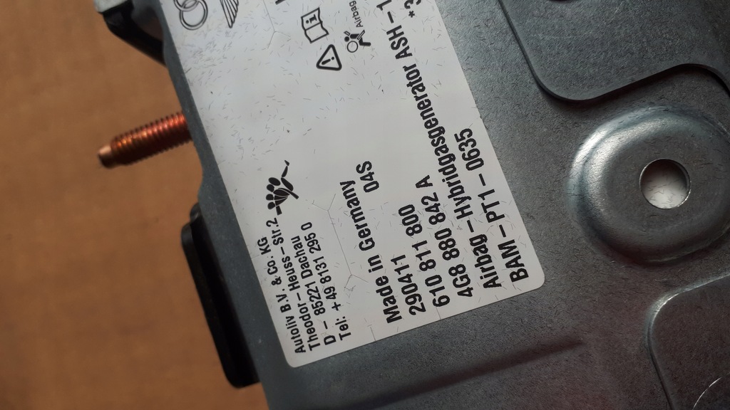 фото №8, A6 c7 a7 подушка подушка безопасности коленная 4g8880842a правая