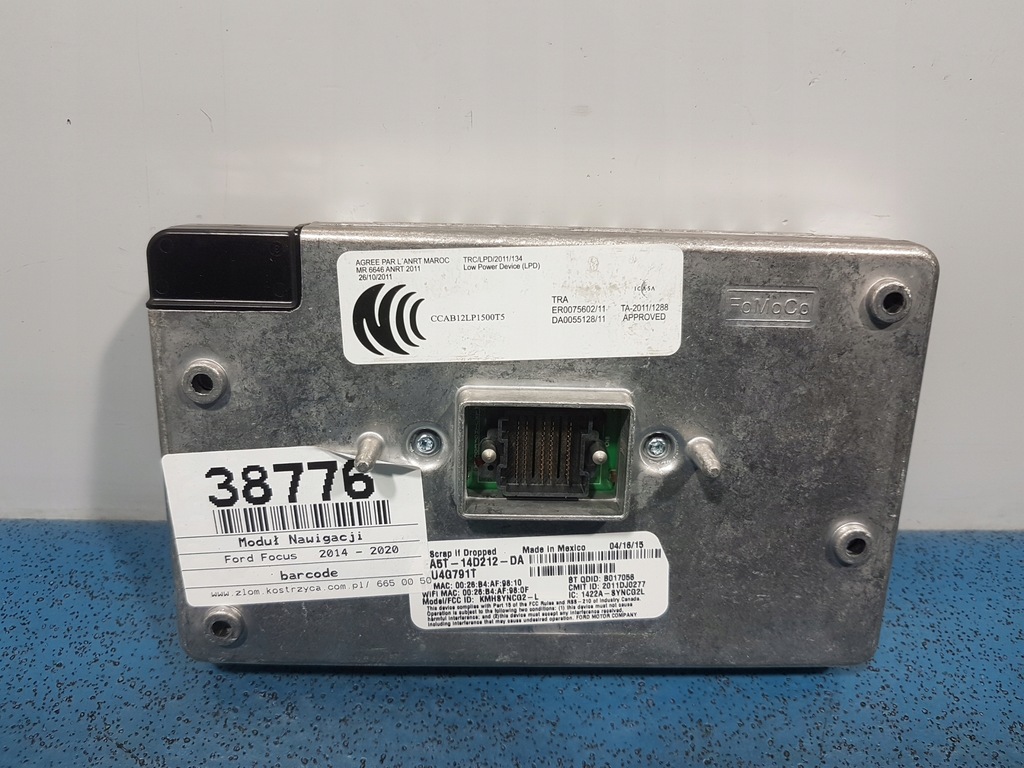 фото №1, Ford focus mk3 lift модуль дисплея навігації dm5t-14f239-ap