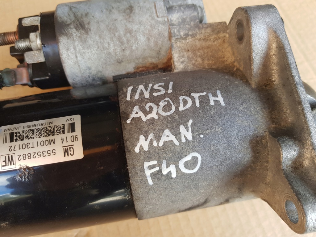 Стартер 2.0 cdti 160km a20dth opel insignia a / 55352882 проверенный Недорого