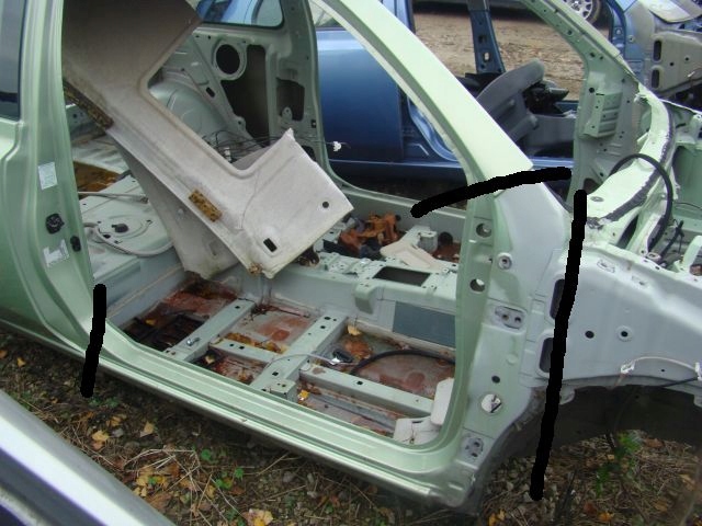 фото №1, Nissan micra k12 правый порог блок двигателя 3d