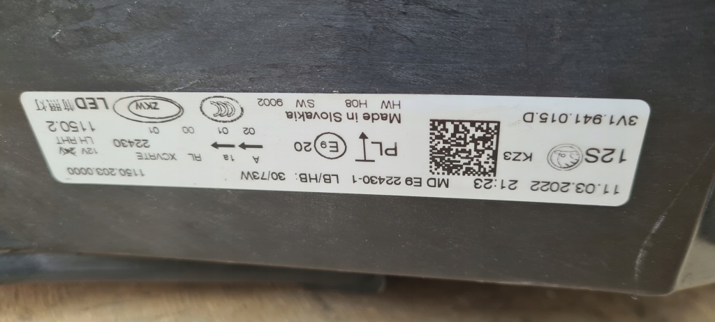 фото №6, Фара лівий full led skoda superb iii lift