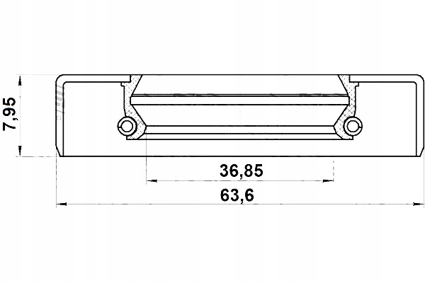 фото №2, Febest 95gdy-38630808x кольцо уплотнительный вала, дифференциал
