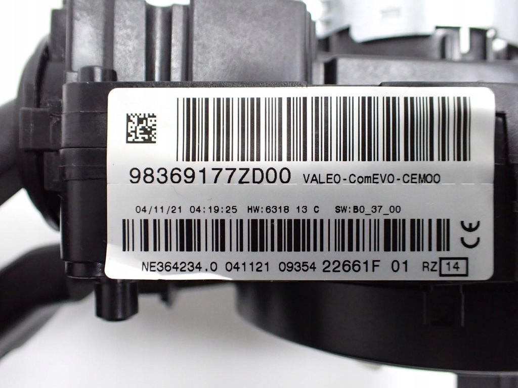 фото №8, Важіль перемикач стрічка комбінований 98369177zd peugeot e-208 ii 21r