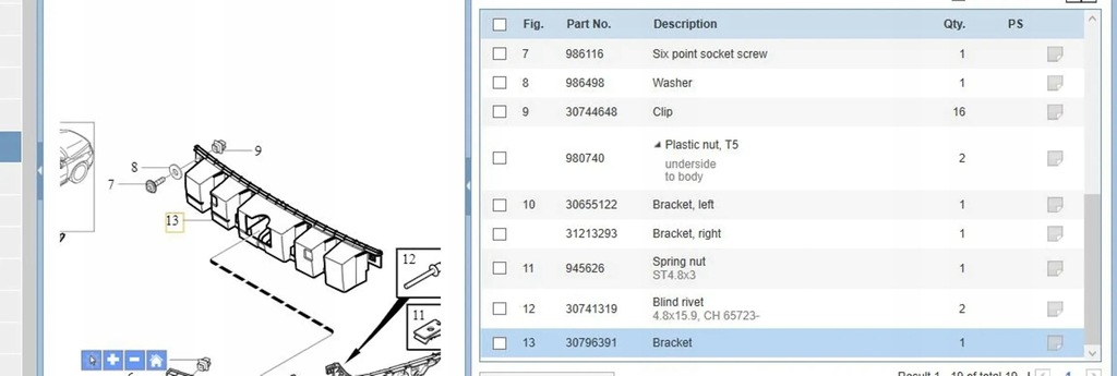 фото №6, Volvo s80 2013 елементи кріпильні