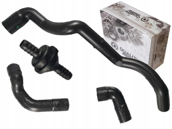 фото №1, 3x шланг масляный вентиляция картера + клапан mercedes w211 1.8