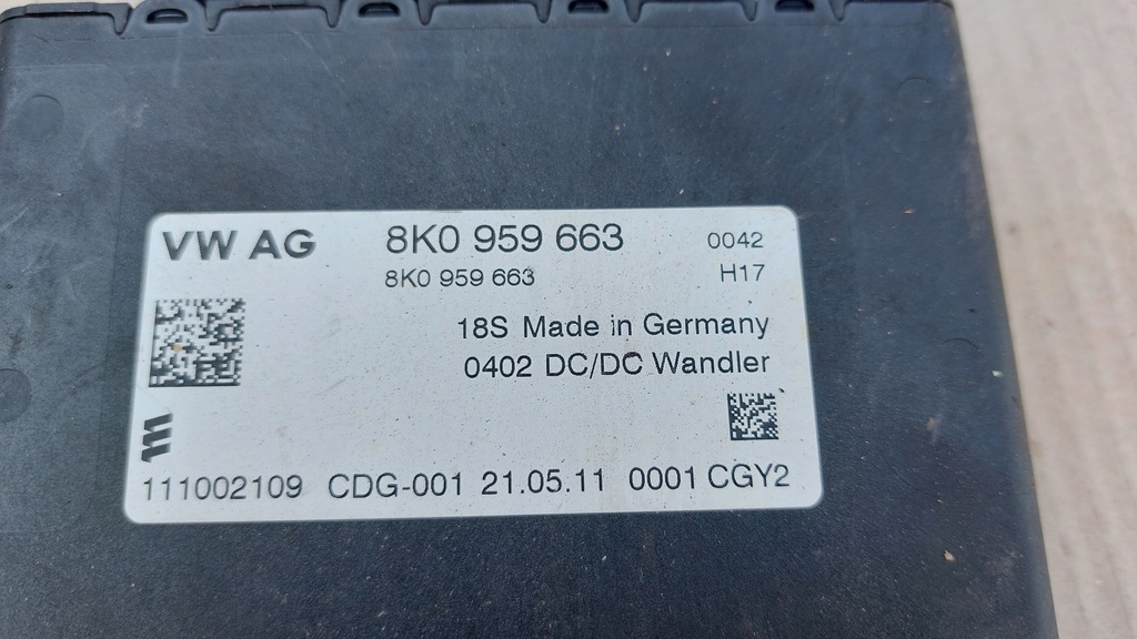 фото №2, Audi a4 b8 модуль стабілізатор напруги 8k0959663