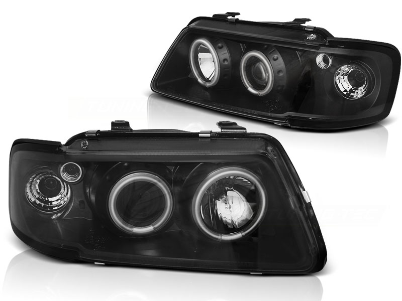 фото №1, Лампы audi a3 8l 96-00r angel eyes ccfl led black