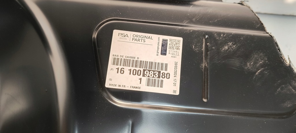 фото №8, Порог блок двигателя правый peugeot 308 ii t9 13- 1610098380