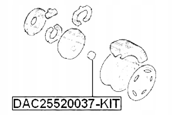 фото №3, Подшипник ступица задние набор ремонтный renault logan 2005-2013 febest