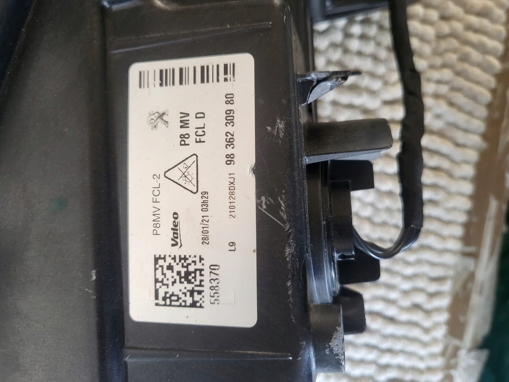 фото №6, Peugeot 3008 5008 ii lift правый противотуманная фара led drl or