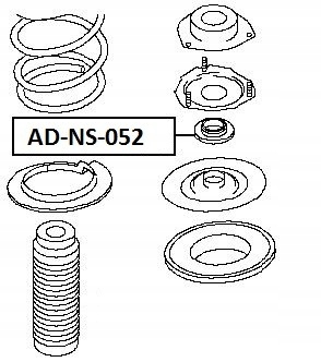 фото №3, Подшипник крепления амортизатора infiniti fx 03-