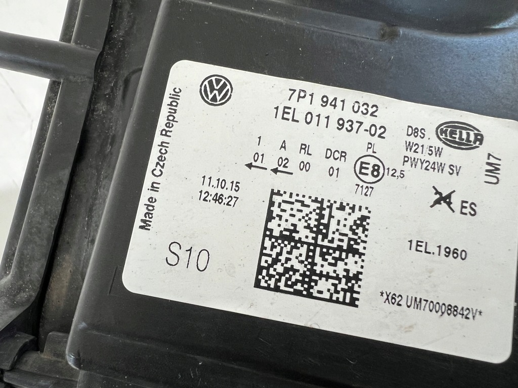 фото №7, Лампа правая правый ксенон volkswagen touareg ii lift 7p1941032