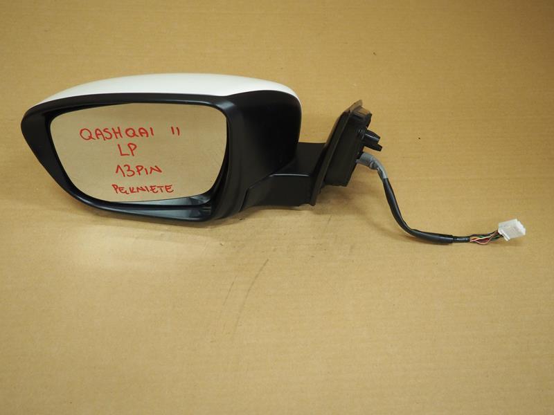 фото №1, Зеркало дверь левый перед nissan quashqai ii 13pin