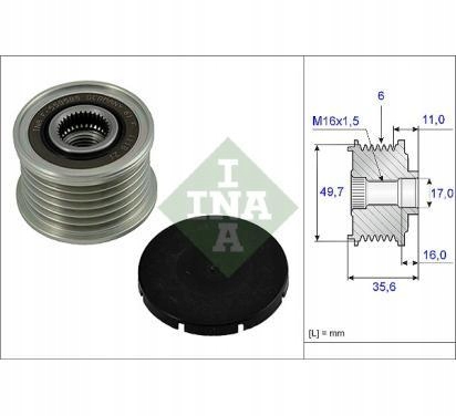 Ina шкив генератора mercedes c w203 e Цена