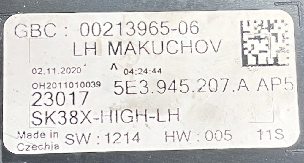 фото №12, Skoda octavia iv 4 левая лампа задняя 5e3945207a