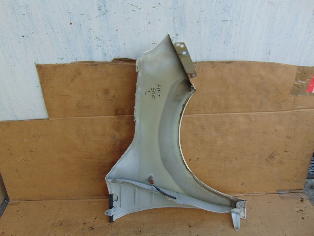 фото №10, Крыло левый перед fiat 500 2007- белый