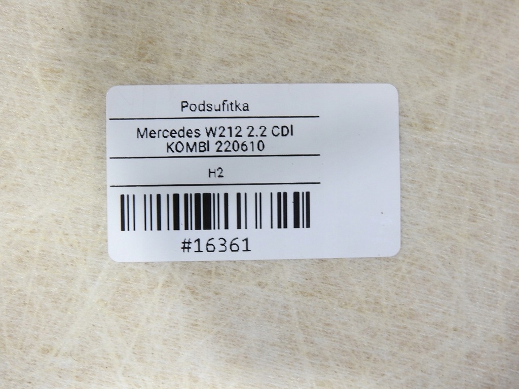 фото №10, Стеля mercedes w212 kombi a2126900150