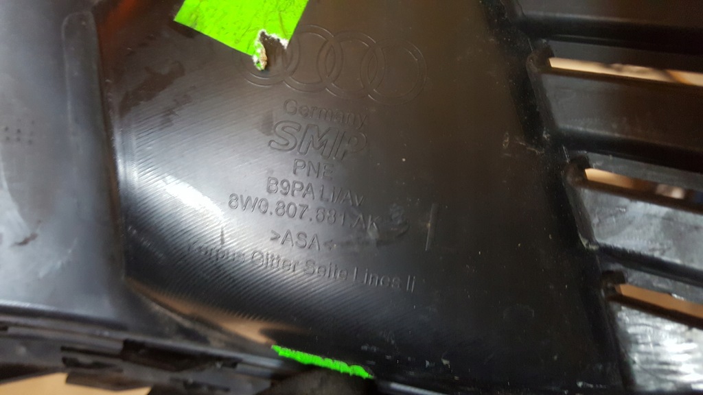 фото №9, Решётка бампера левая audi a4 b9 lift 8w0807681ak