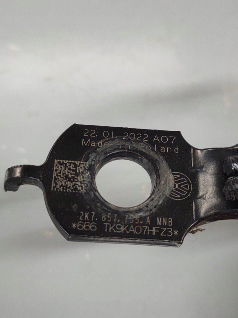 фото №7, Vw caddy 5 2k7 v клипса поперечина безопасности передняя перед левая 2k7857755a