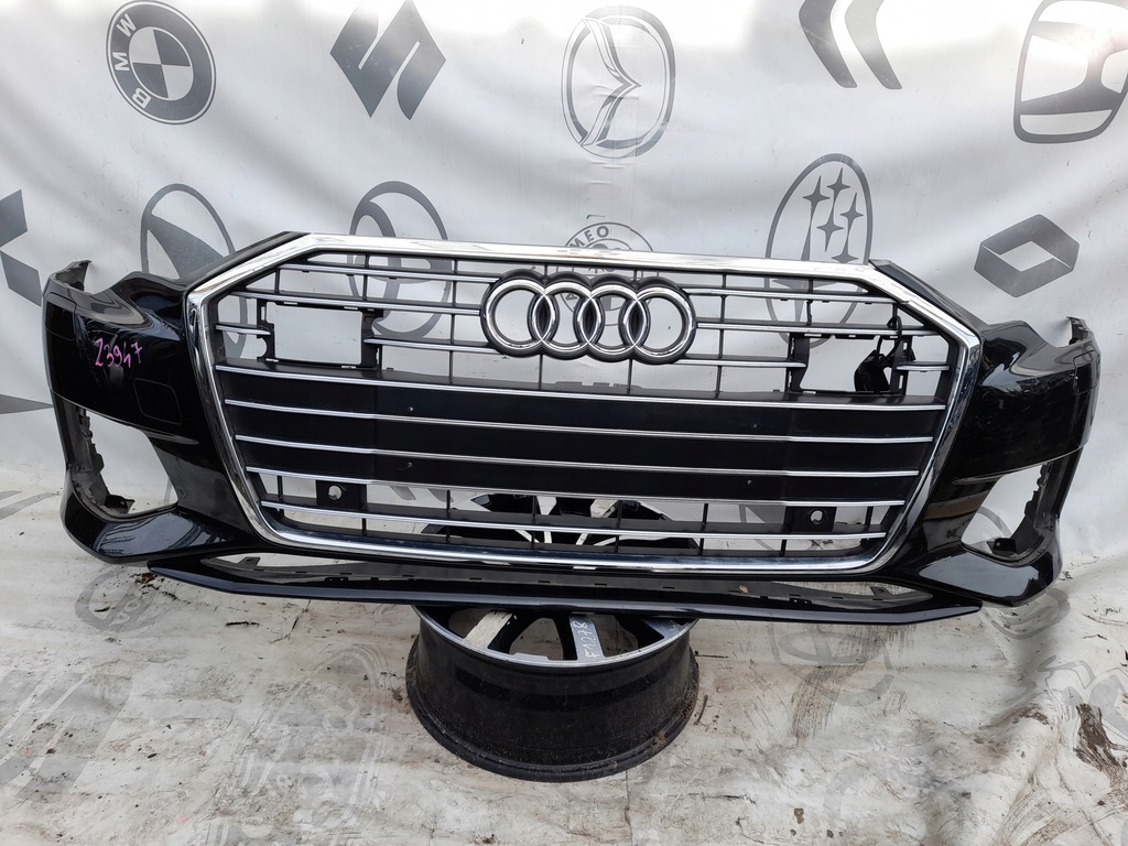 фото №1, Audi a6 c8 2018 r. + решётка радиатора бампер