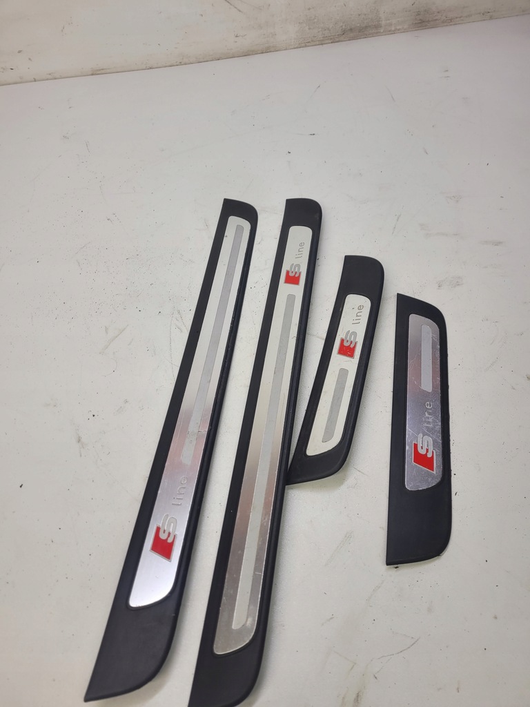 фото №5, Молдинг накладки порогові s-line audi a4 b8 оригінал комплект