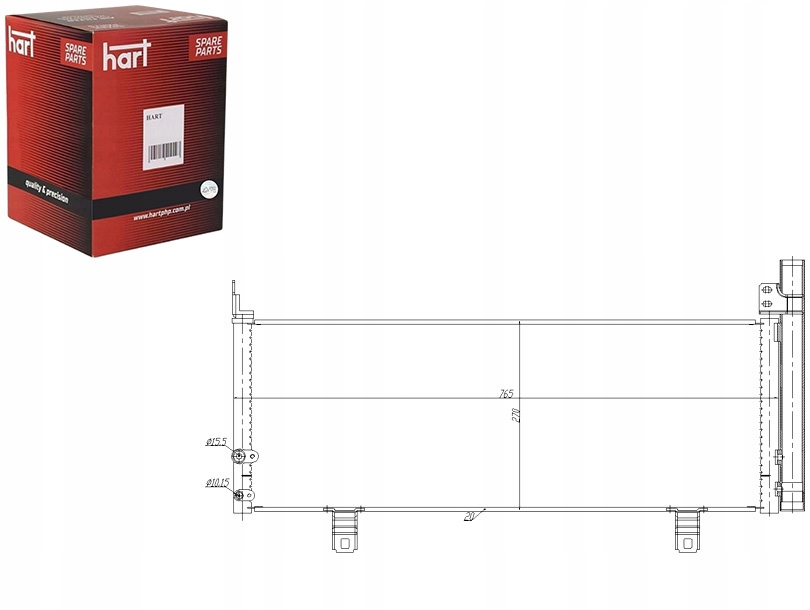 фото №1, Конденсатор конденсатор кондиціонера toyota camry 11- hart