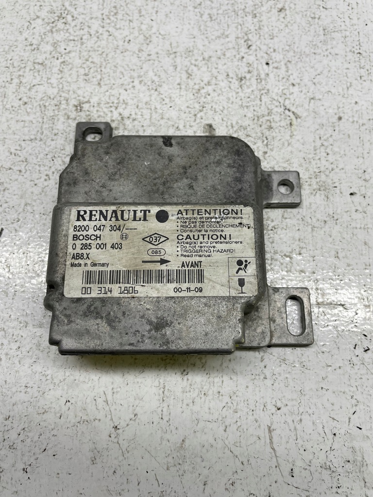 фото №1, Датчик модуль подушка безпеки renault 8200047304