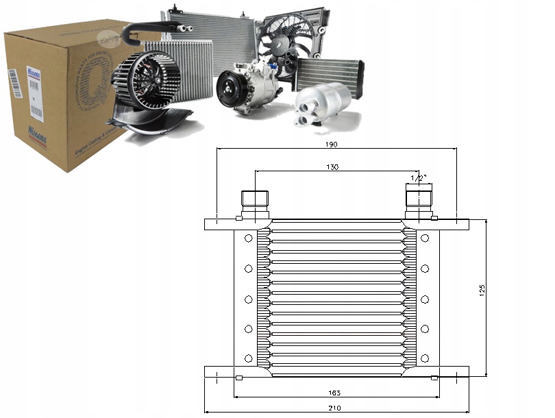 фото №1, Радіатор оливи nissens