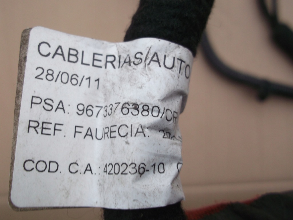 фото №8, Citroen ds4 электропроводка жгут бампера pdc задняя