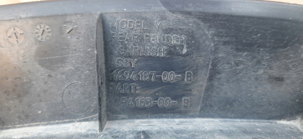 фото №8, Молдинг крила задня ліва tesla y
