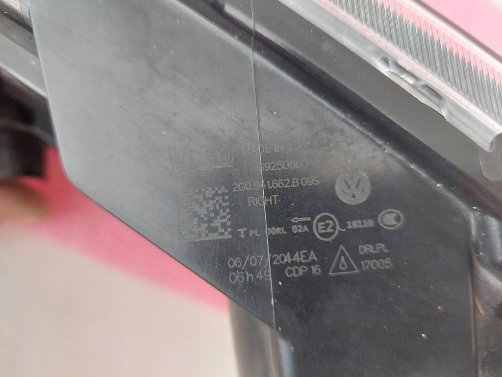 фото №5, Vw polo vi 2g протитуманна фара правий перед передній led drl