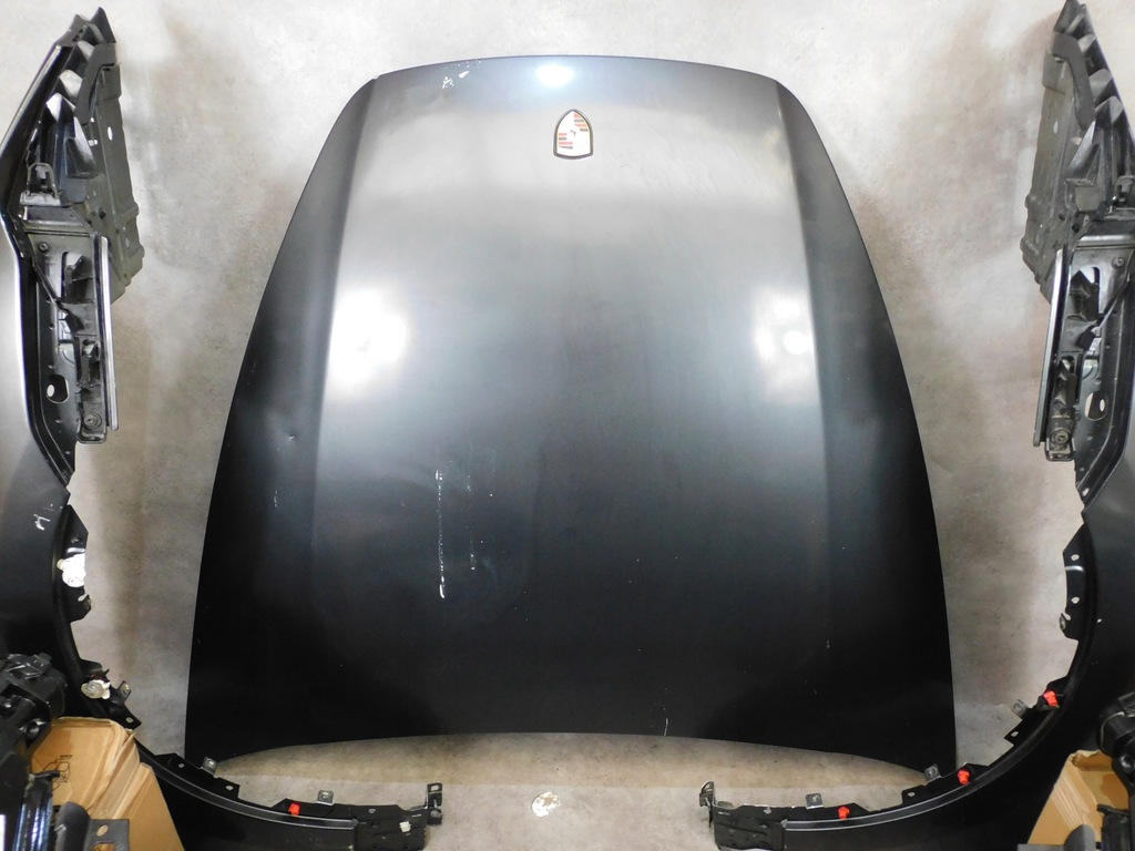 фото №8, Porsche cayenne 7p kompletny перед капот лампы бампер pas szary