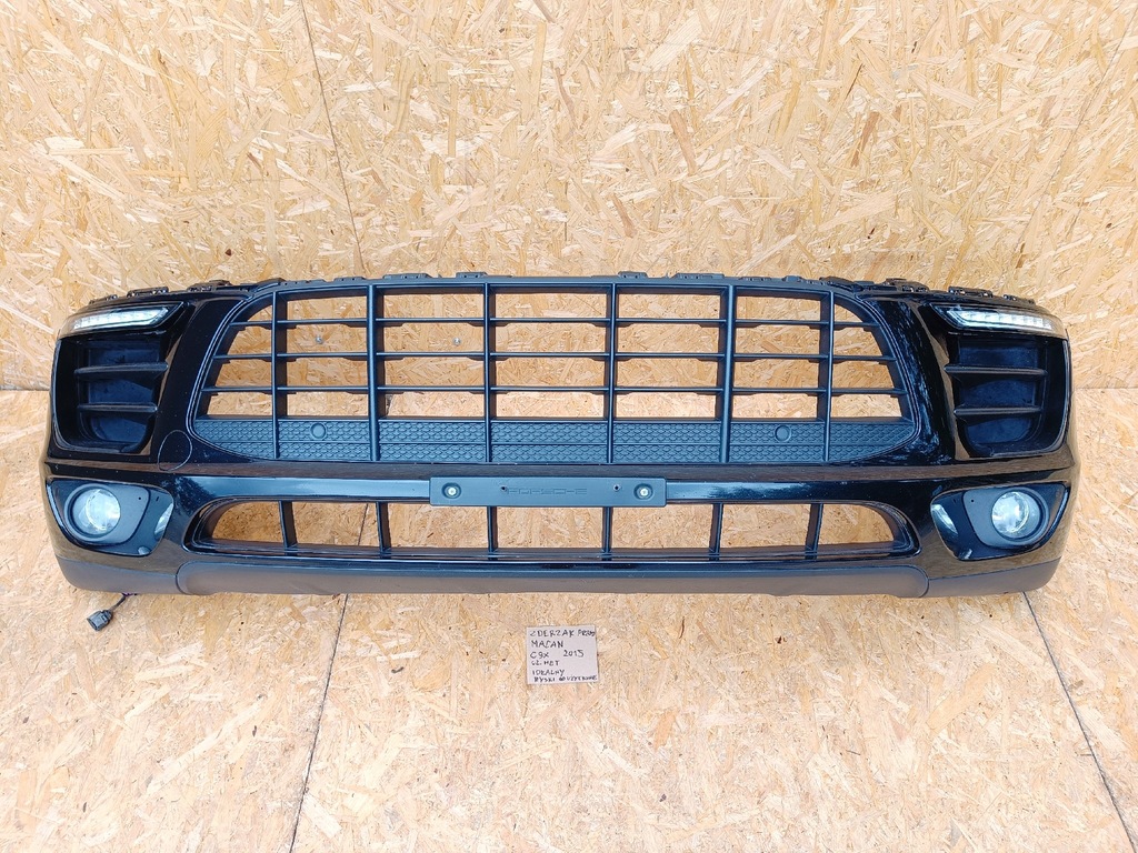 фото №6, Porsche macan kompletny бампер перед чёрный металлик c9x 2015r