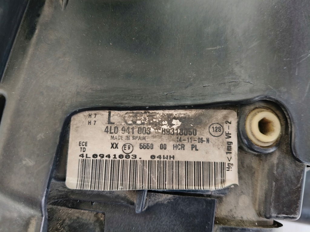 фото №9, Лампа левая фара audi q7 4l 4l0 05-