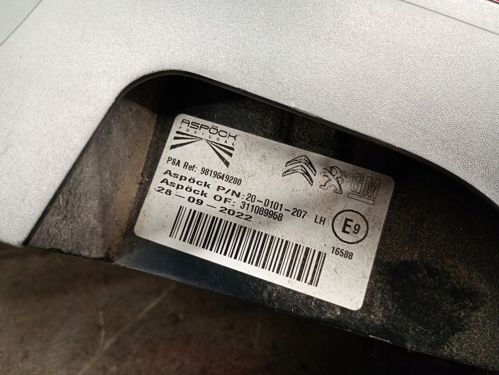 фото №11, 9819649280 лампа лівий задня berlingo iv 4 partner combo e