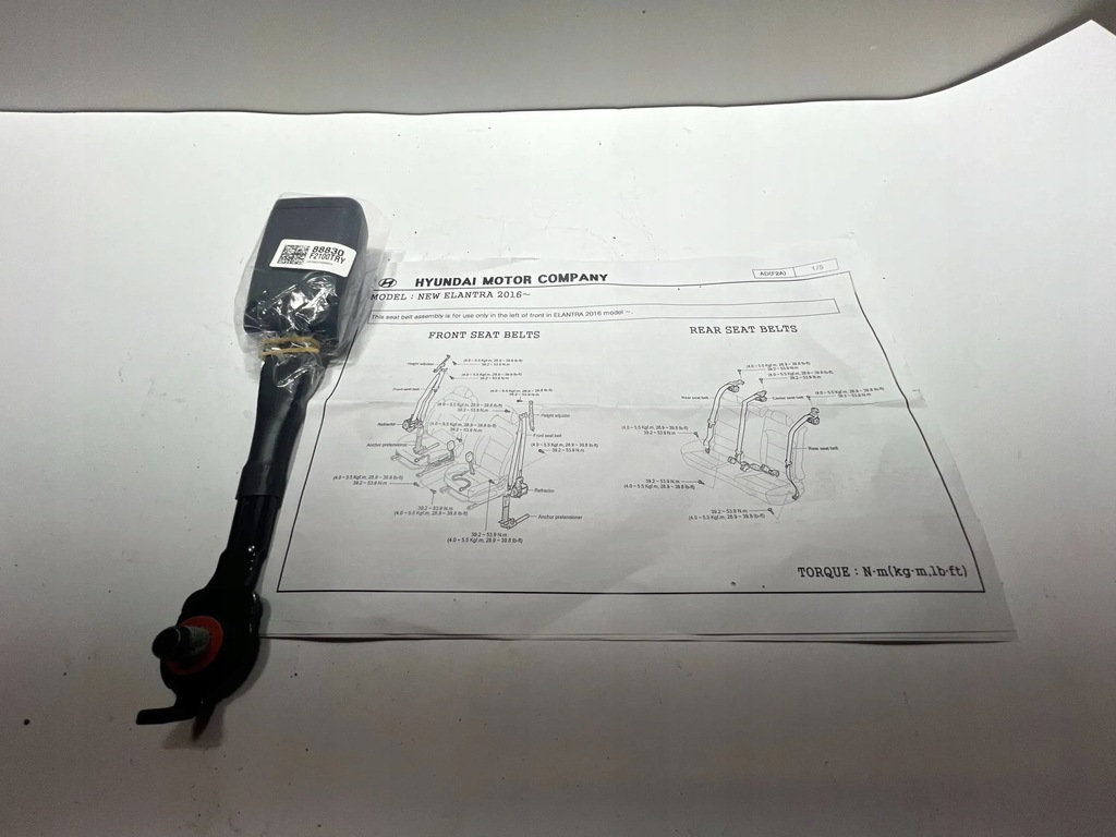 фото №10, Hyundai elantra vi 2016- кліпса ручка поперечина безпеки правий перед