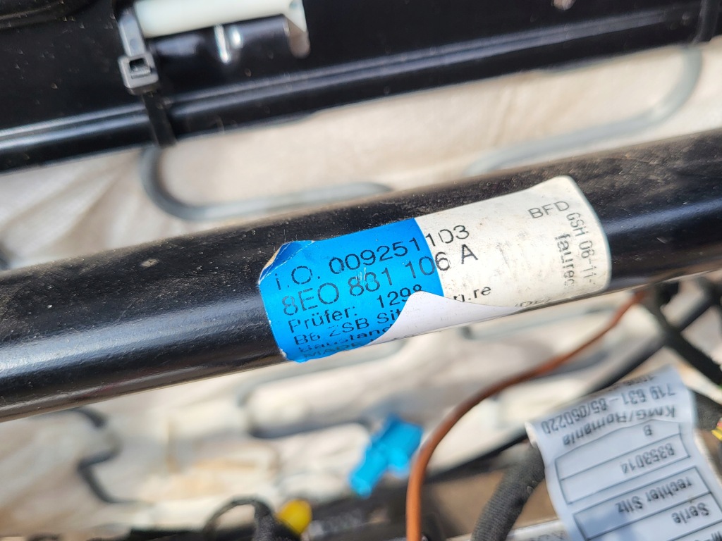 Сиденье правый перед пассажира подогреваемый подушка безопасности audi a4 b7 8e оригинальный номер европа  кожаный Доставка