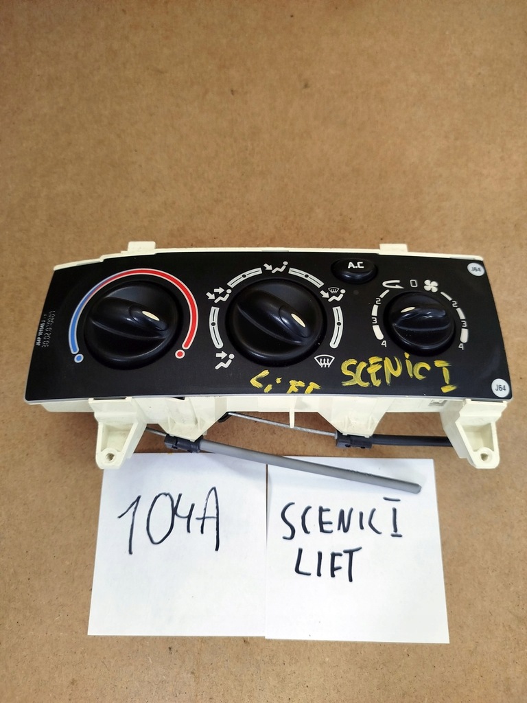 фото №1, Панель переключатель кондиционера renault scenic i 663212p