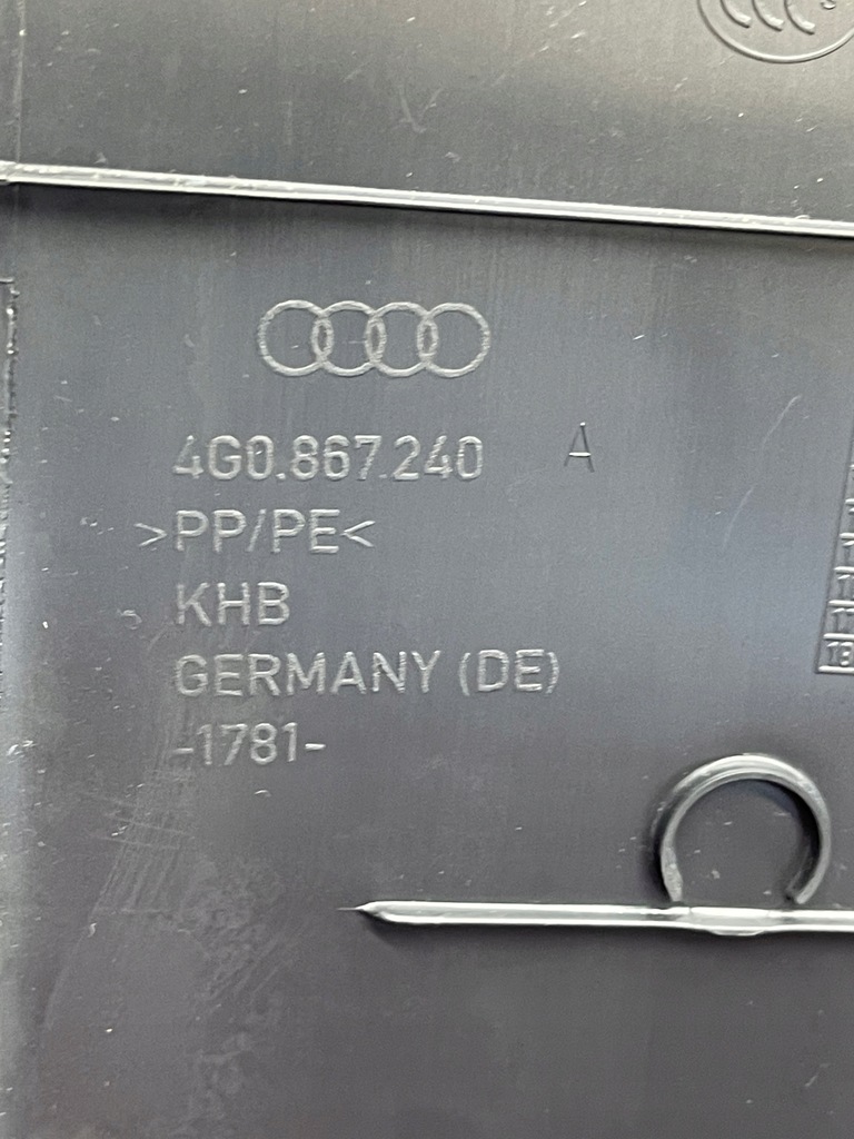 фото №13, Audi a6 c7 обшивка стійка b правий середина захист поріг